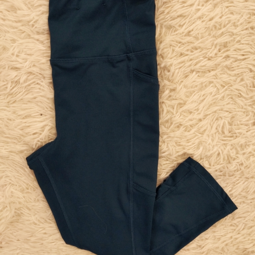 Avia XS Teal Performance Capri Pant with Pockets